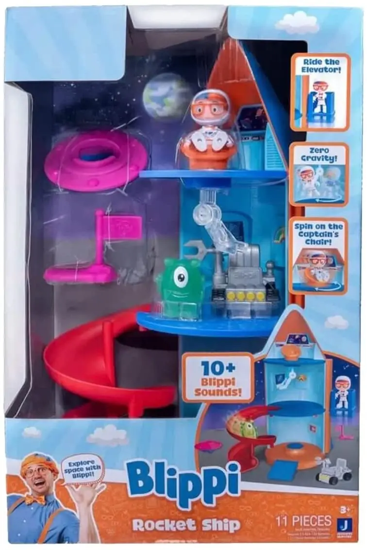 Blippi Rocket Ship Playset