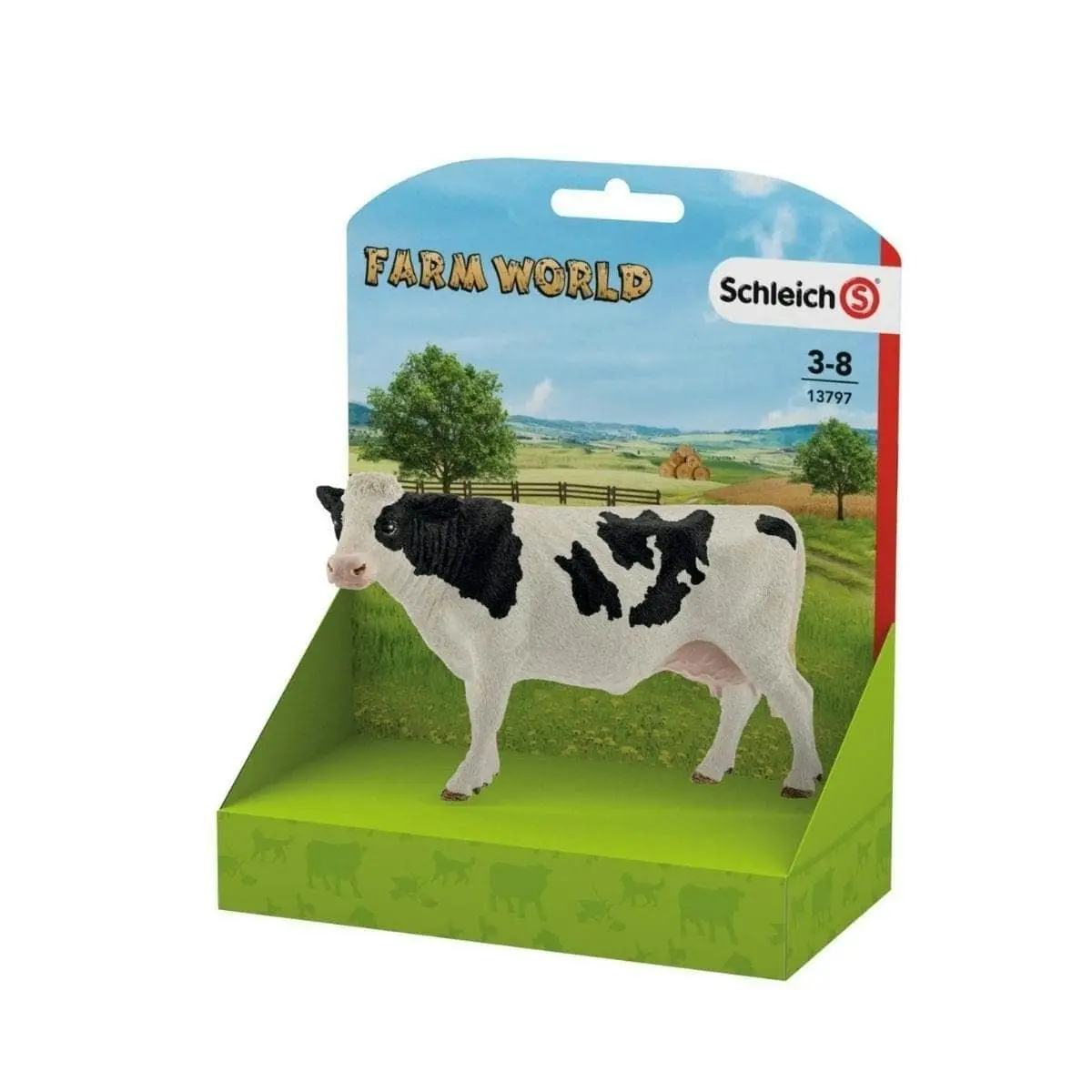 Schleich - Holstein Cow  Farm World Animal Figurine