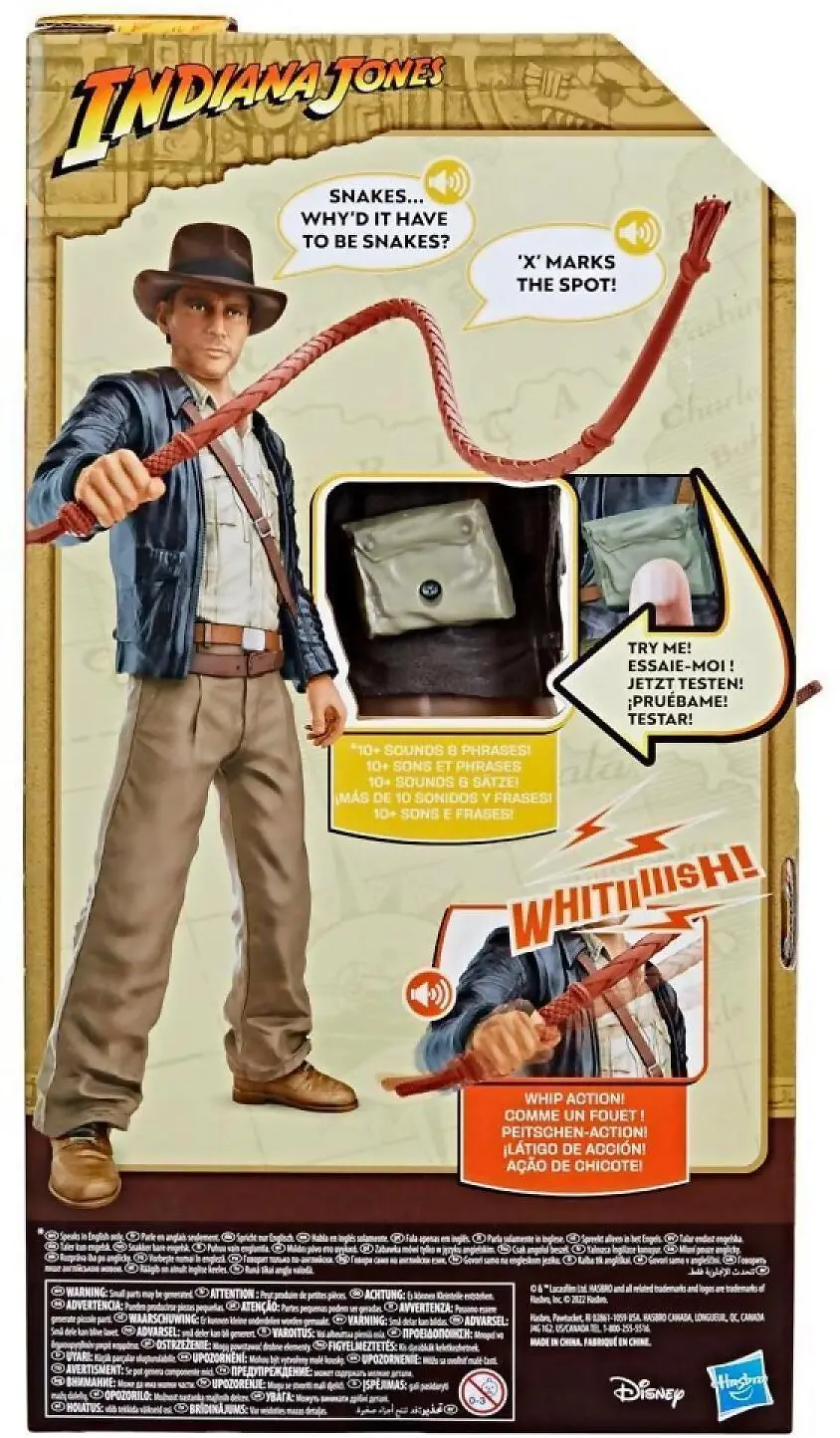 Indiana Jones - Indiana Jones Whip-action Indy Indiana Jones Action Figure With Sounds & Phrases (12”) - Hasbro