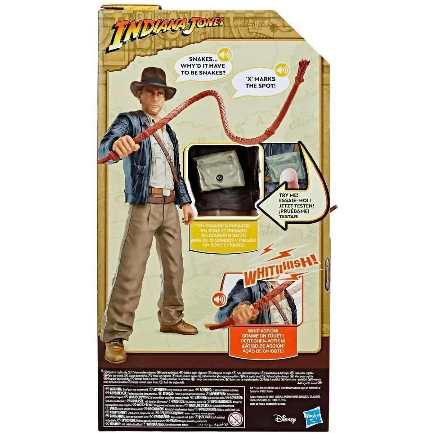 Indiana Jones - Indiana Jones Whip-action Indy Indiana Jones Action Figure With Sounds & Phrases (12”) - Hasbro