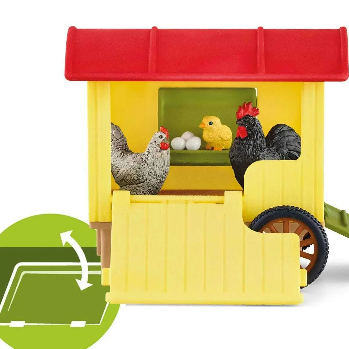 Schleich - Mobile Chicken Coop - Farm World Animal Playset