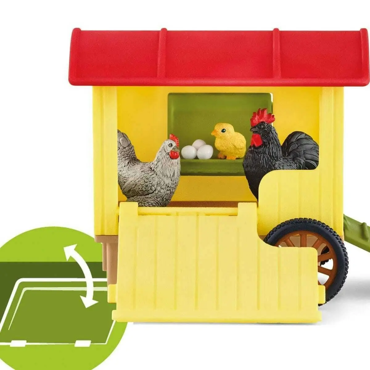 Schleich - Mobile Chicken Coop - Farm World Animal Playset