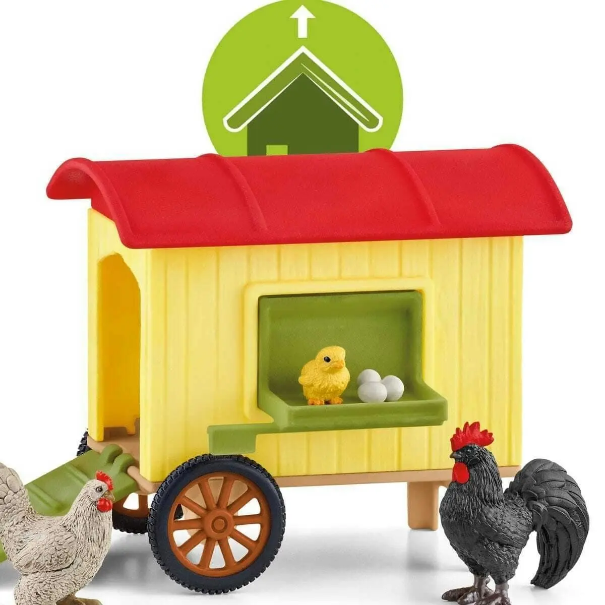 Schleich - Mobile Chicken Coop - Farm World Animal Playset