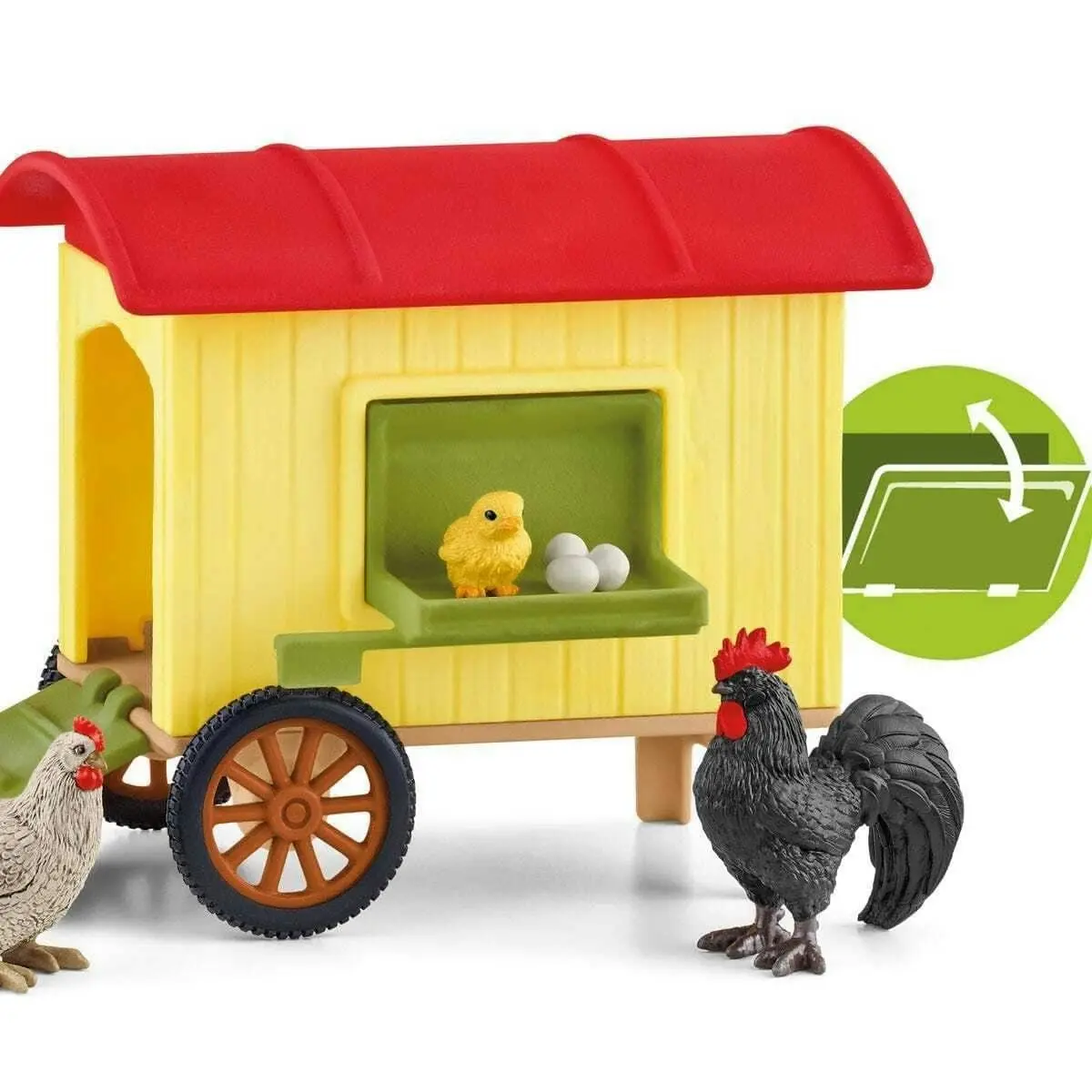 Schleich - Mobile Chicken Coop - Farm World Animal Playset