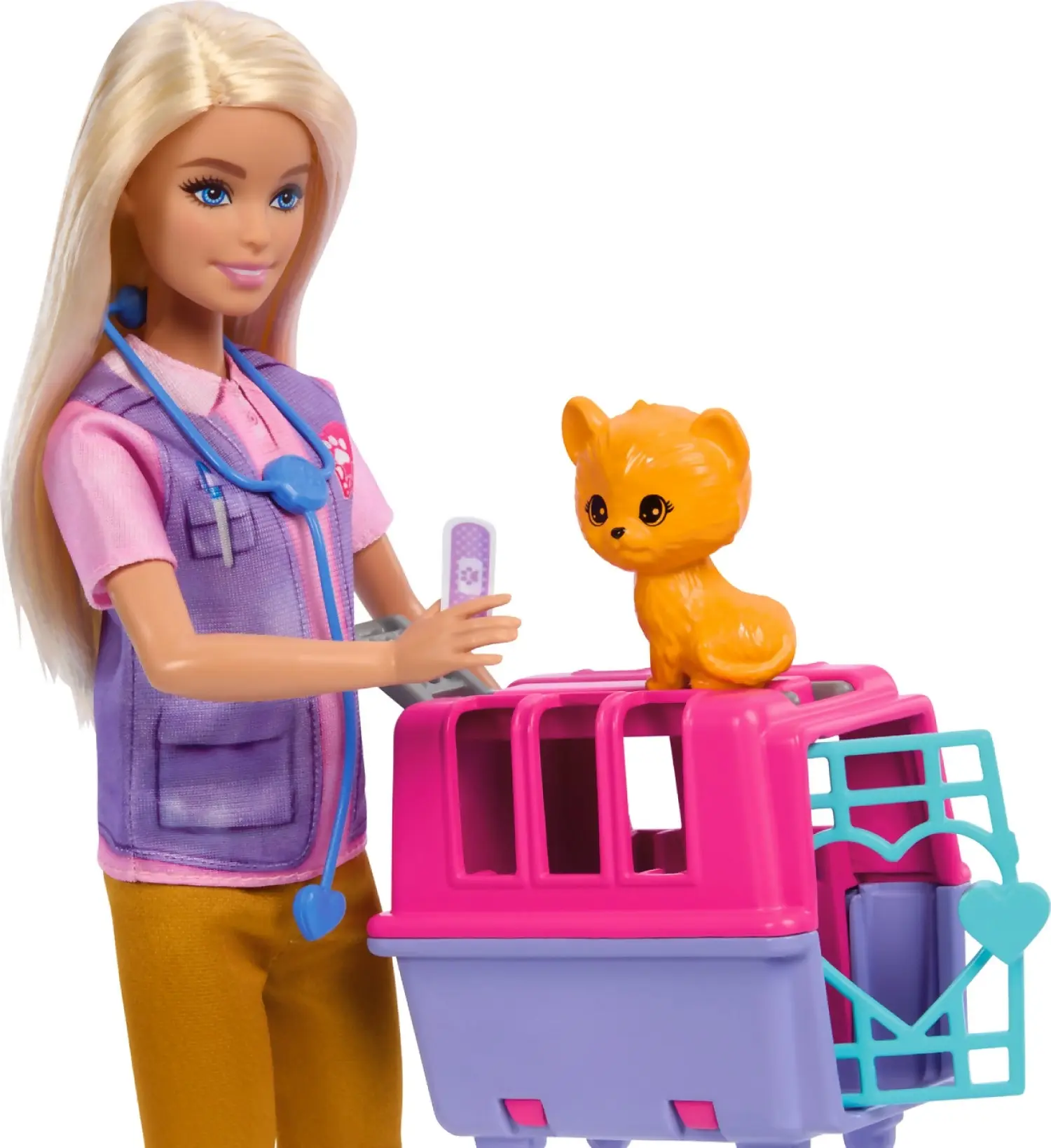 Barbie - Animal Rescue & Recovery Playset With Blonde Doll 2 Animal Figures & Accessories