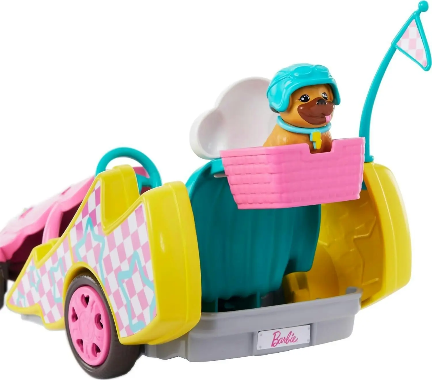 Barbie - Stacie Doll With Go Kart Car With Rolling Wheels Dog Accessories & Sticker Sheet 9-piece - Mattel