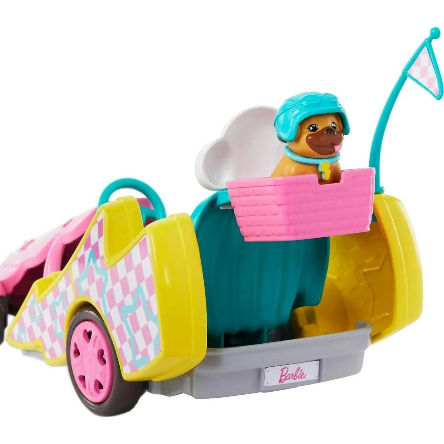 Barbie - Stacie Doll With Go Kart Car With Rolling Wheels Dog Accessories & Sticker Sheet 9-piece - Mattel