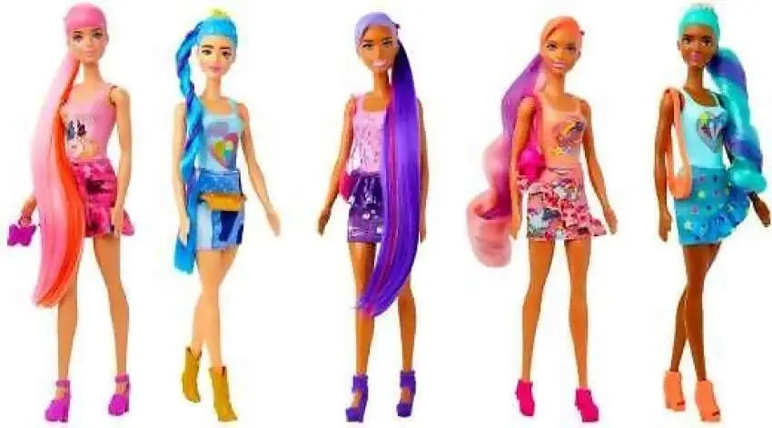 Barbie - Barbie Color Reveal Doll With 6 Surprises Totally Denim Series - Mattel