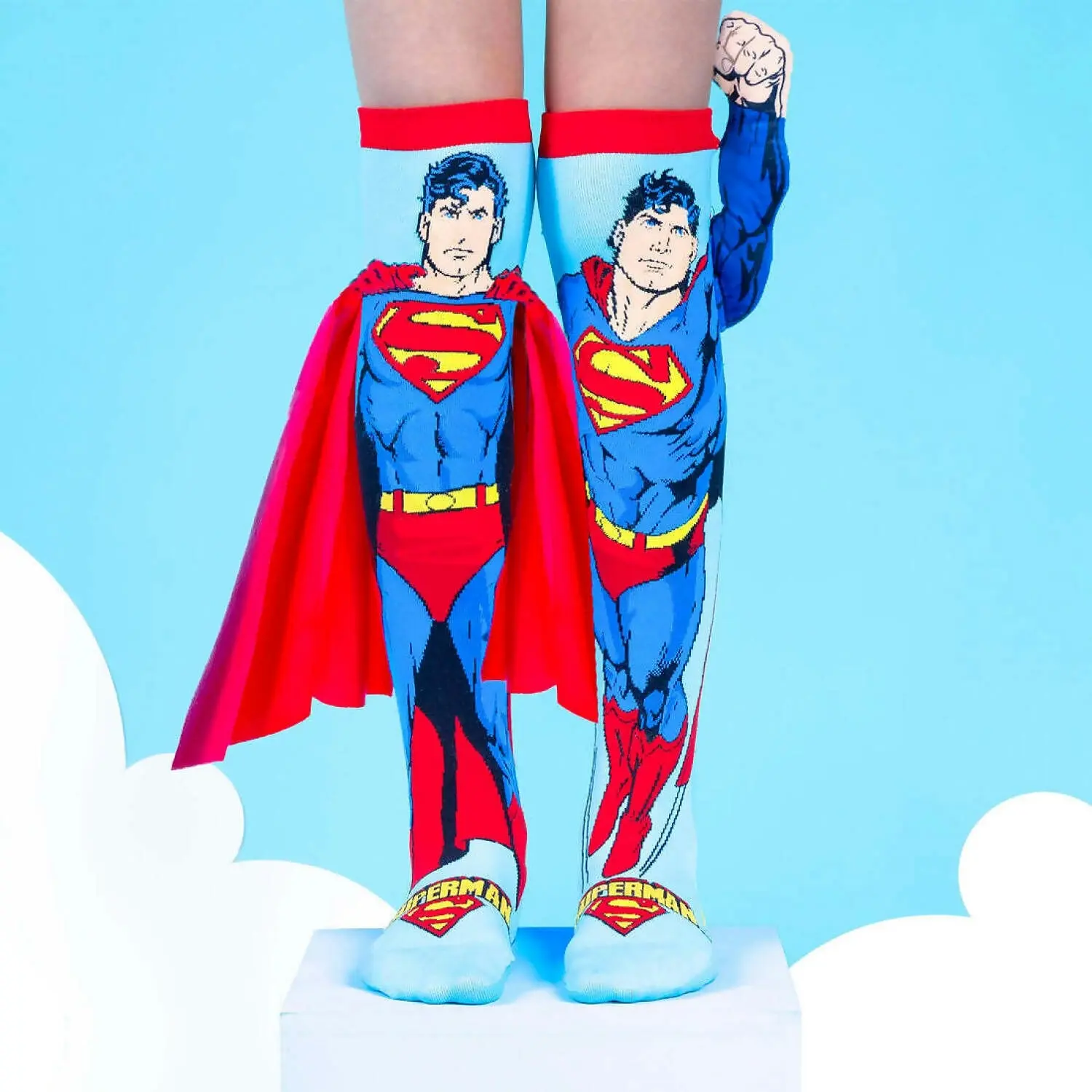 MADMIA - Superman Socks Kids & Adults Age 6y+