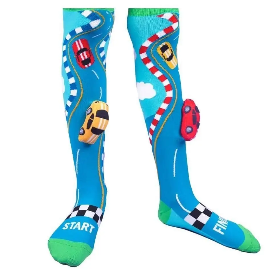 MADMIA - Racing Cars Socks Kids & Adults Age 6y+