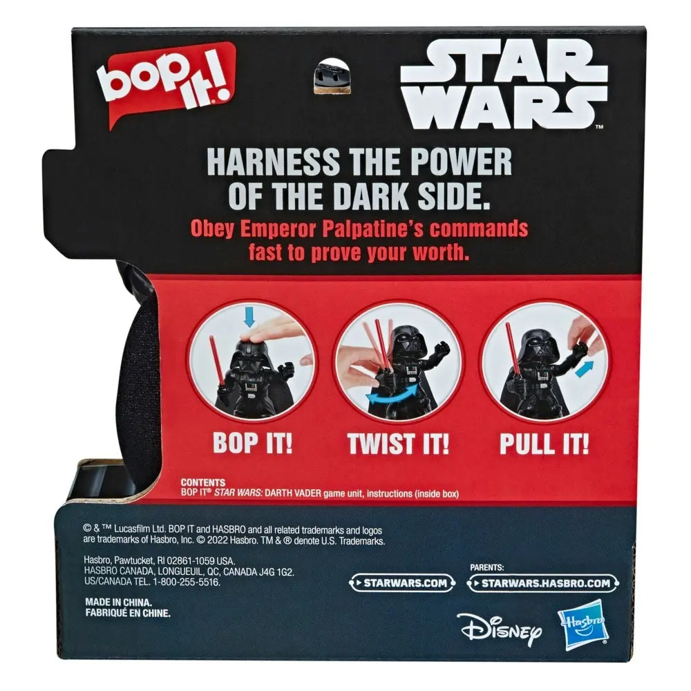 Bop It Star Wars Darth Vader Edition Game Hasbro