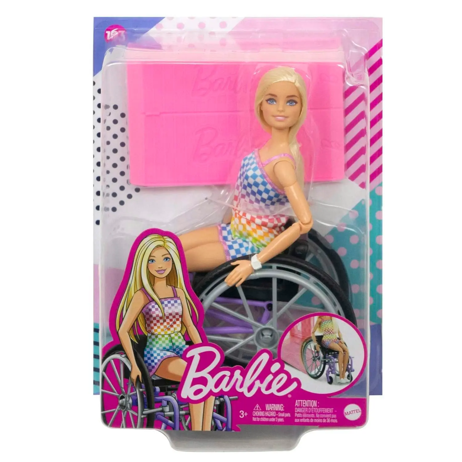 Barbie Doll With Wheelchair And Ramp Blonde Barbie Fashionistas