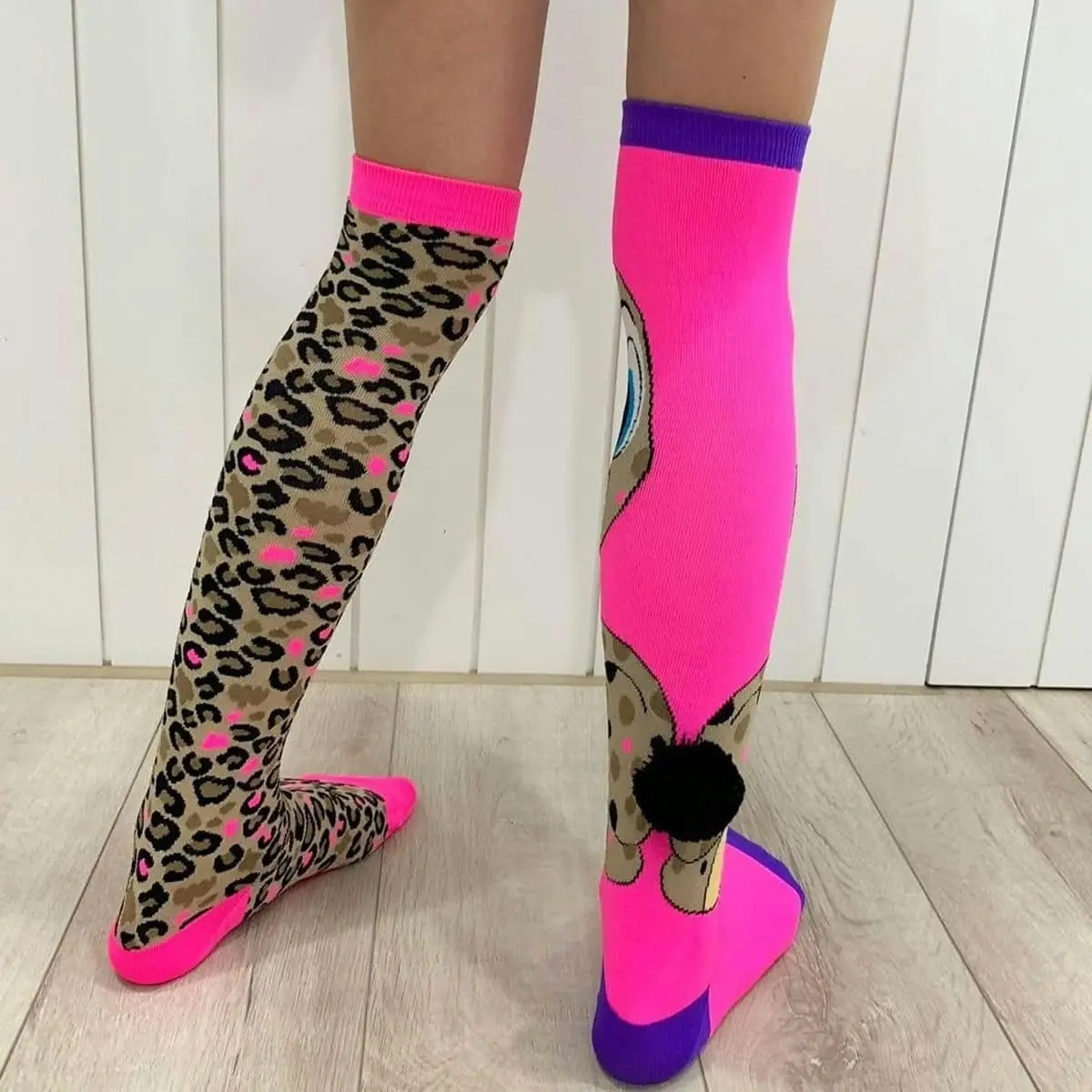 MADMIA -  Cheeky Cheetah Socks (one Size Fits Most) Mucheekycheet