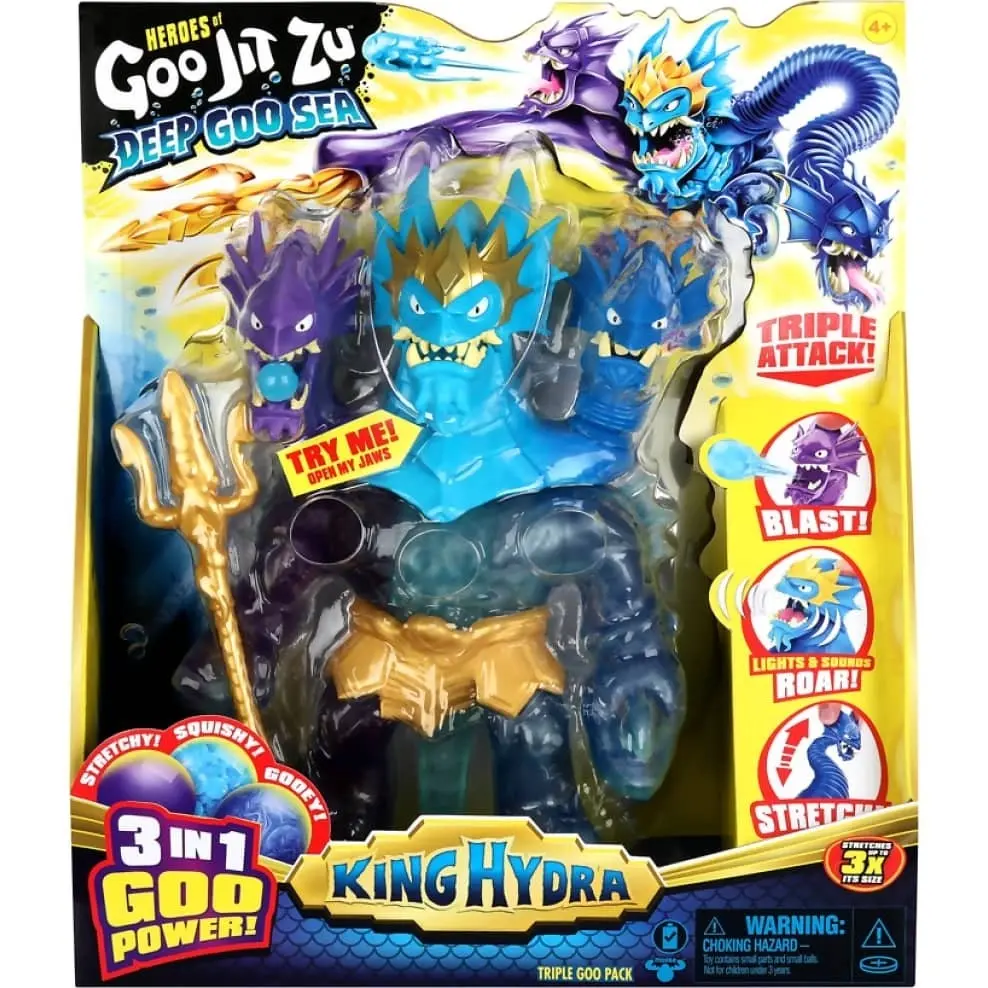 Heroes Of Goo Jit Zu -deep Goo Sea S9 Triple Goo Pack King Hydra