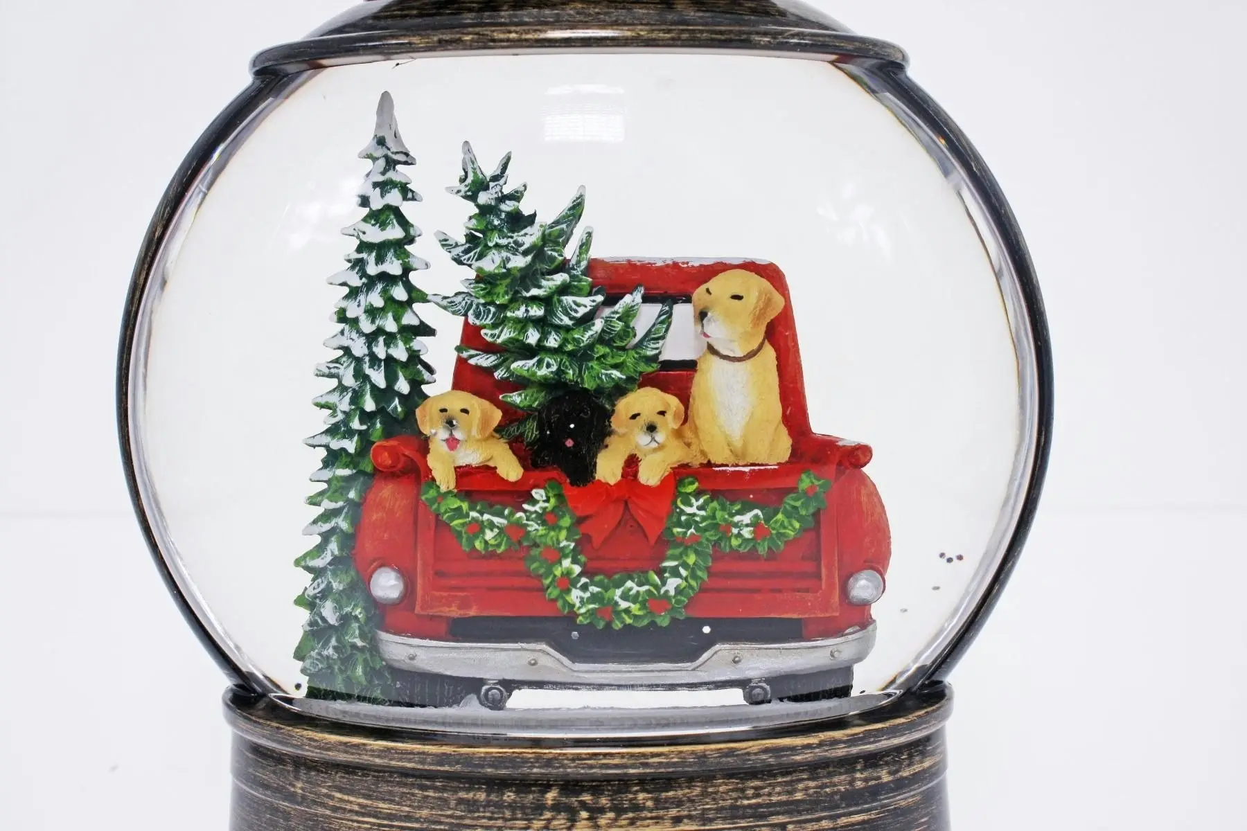 Cotton Candy - Xmas Led Lantern Dogs In Ute