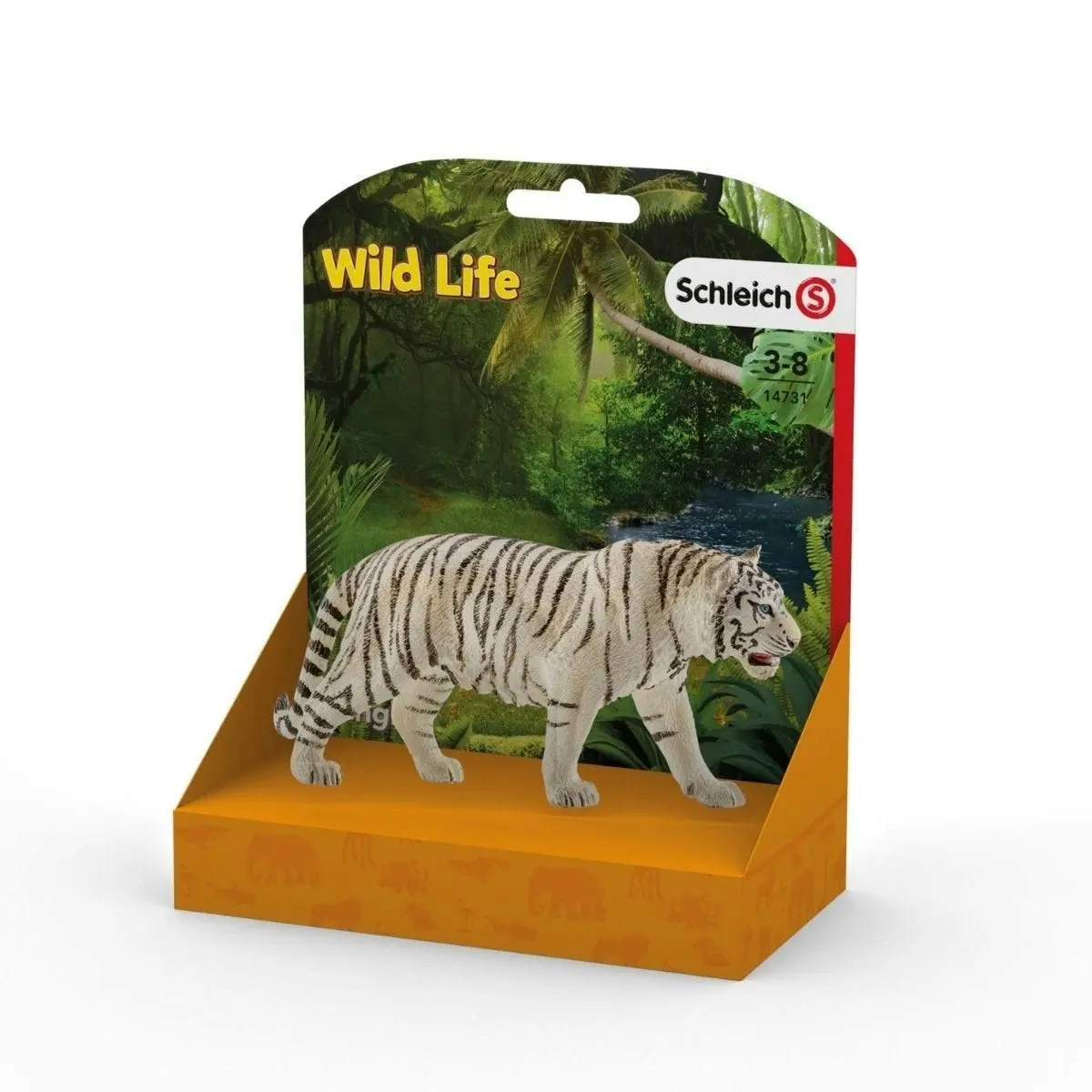 Schleich - Tiger White   Wildlife Animal Figurine