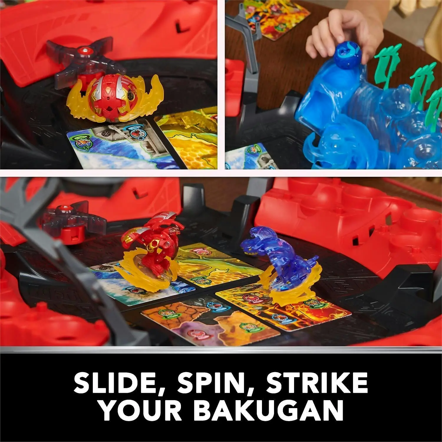 Bakugan - Battle Arena With Exclusive Special Attack Dragonoid Customizable Spinning Action Figure And Playset