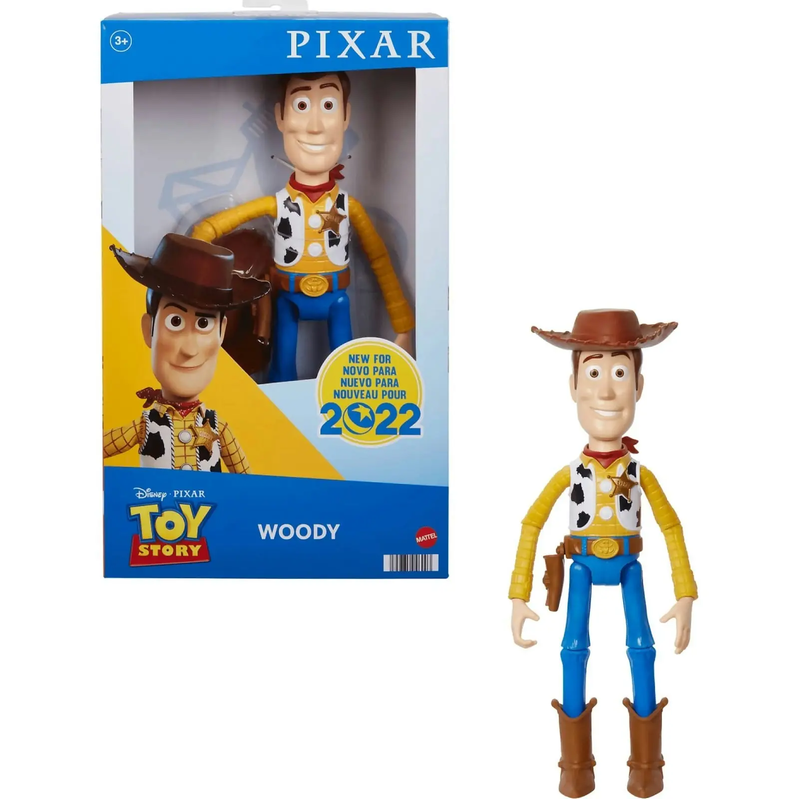 Disney Pixar - Toy Story Large Woody Action Figure Collectible Toy In 12-inch Scale