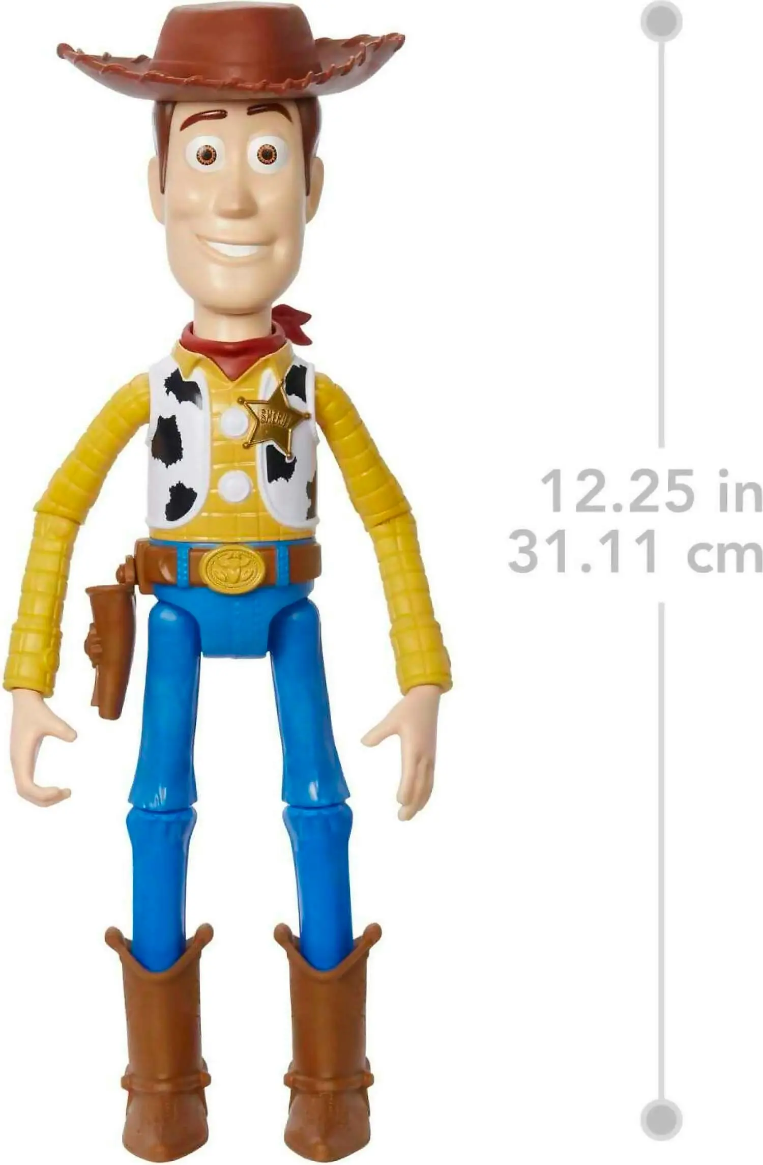 Disney Pixar - Toy Story Large Woody Action Figure Collectible Toy In 12-inch Scale