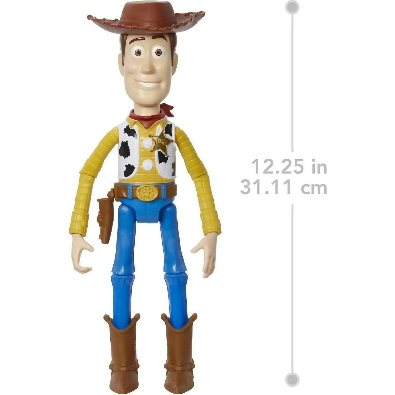 Disney Pixar - Toy Story Large Woody Action Figure Collectible Toy In 12-inch Scale