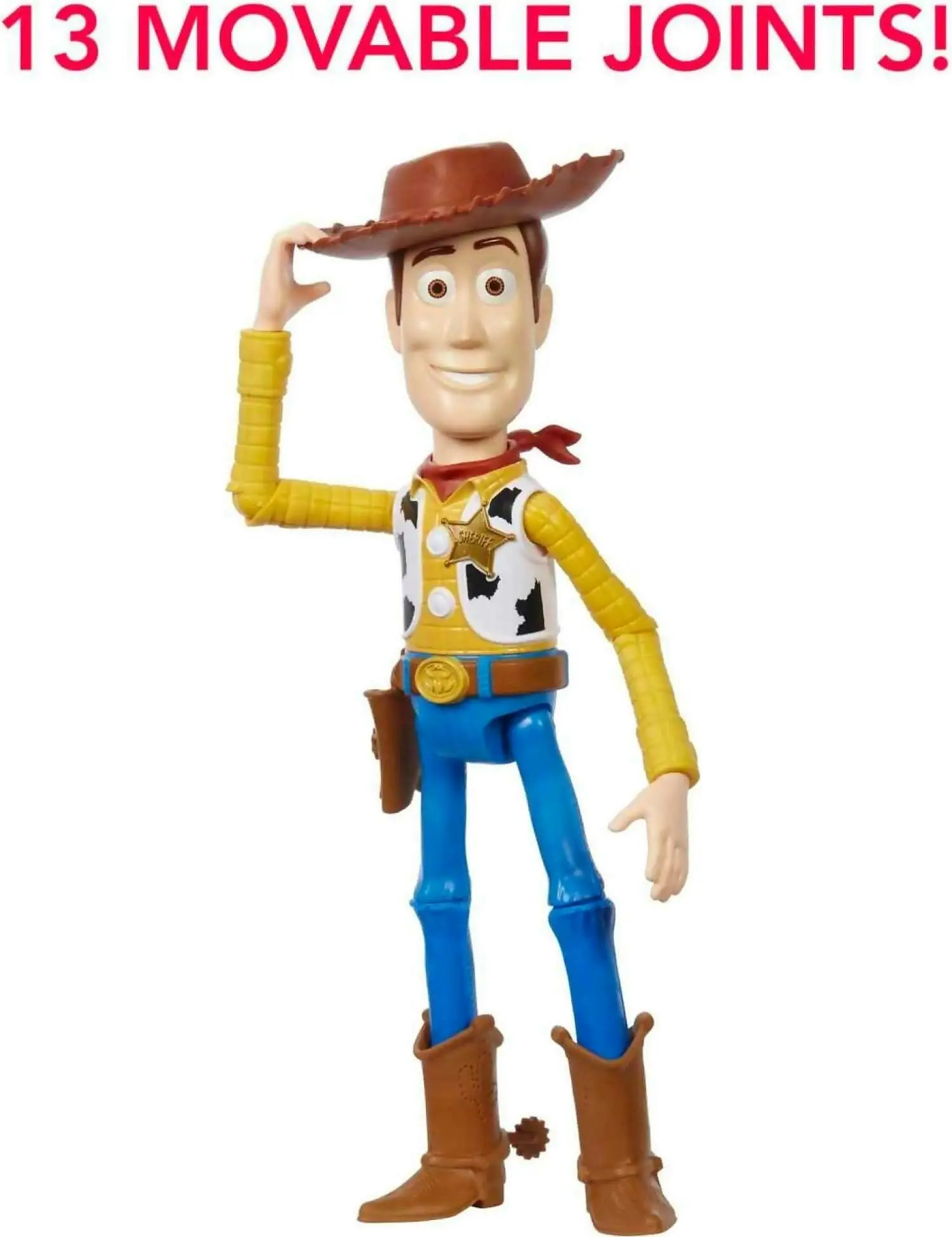 Disney Pixar - Toy Story Large Woody Action Figure Collectible Toy In 12-inch Scale