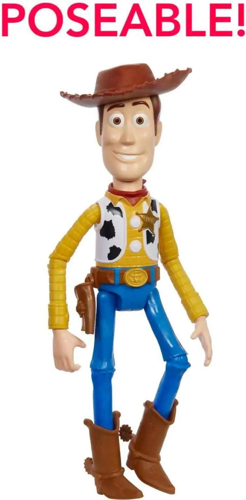 Disney Pixar - Toy Story Large Woody Action Figure Collectible Toy In 12-inch Scale