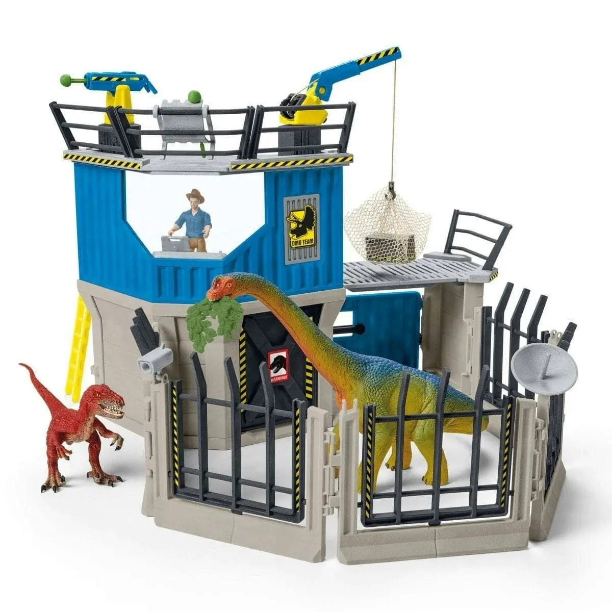 Schleich - Large Dino Research Station  Dinosaur Figurine Animal Playset