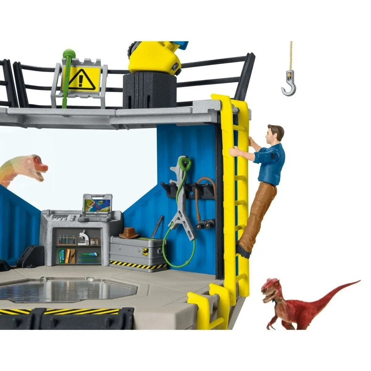 Schleich - Large Dino Research Station  Dinosaur Figurine Animal Playset