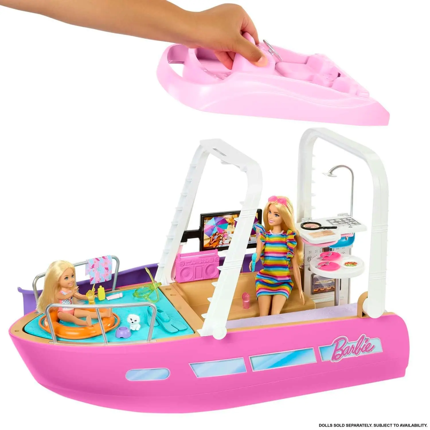 Barbie Dream Boat Playset With Pool Slide And 20+ Accessories