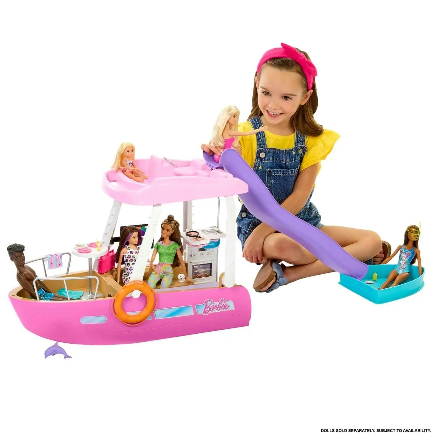 Barbie Dream Boat Playset With Pool Slide And 20+ Accessories