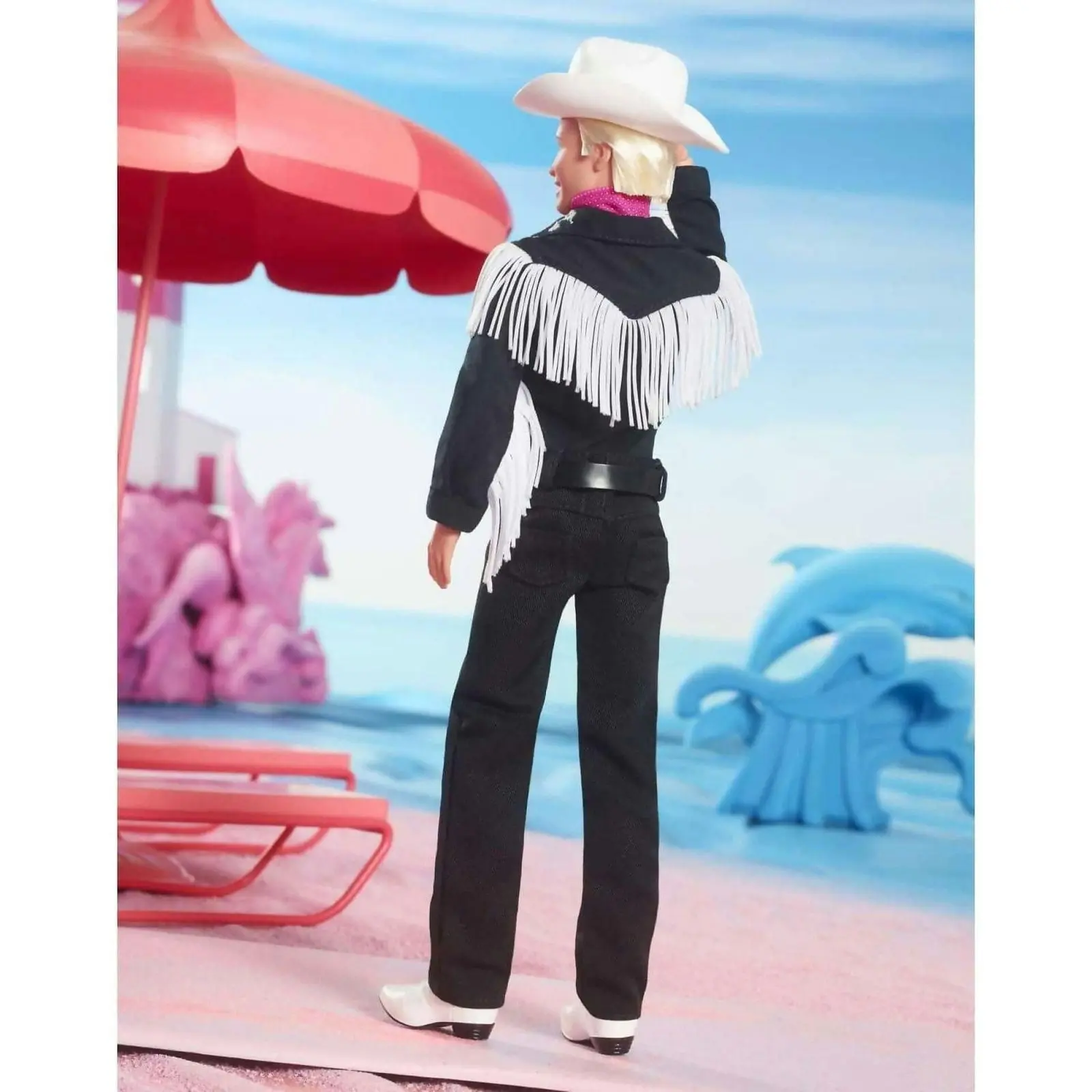 Barbie - The Movie Collectible Ken Doll Wearing Black And White Western Outfit - Mattel