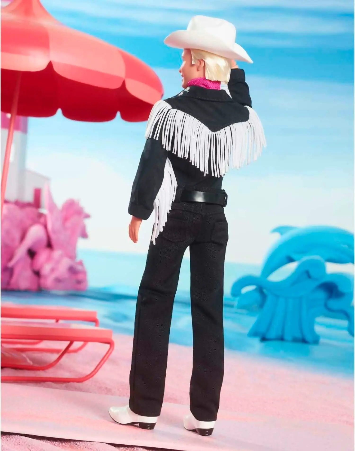 Barbie - The Movie Collectible Ken Doll Wearing Black And White Western Outfit - Mattel