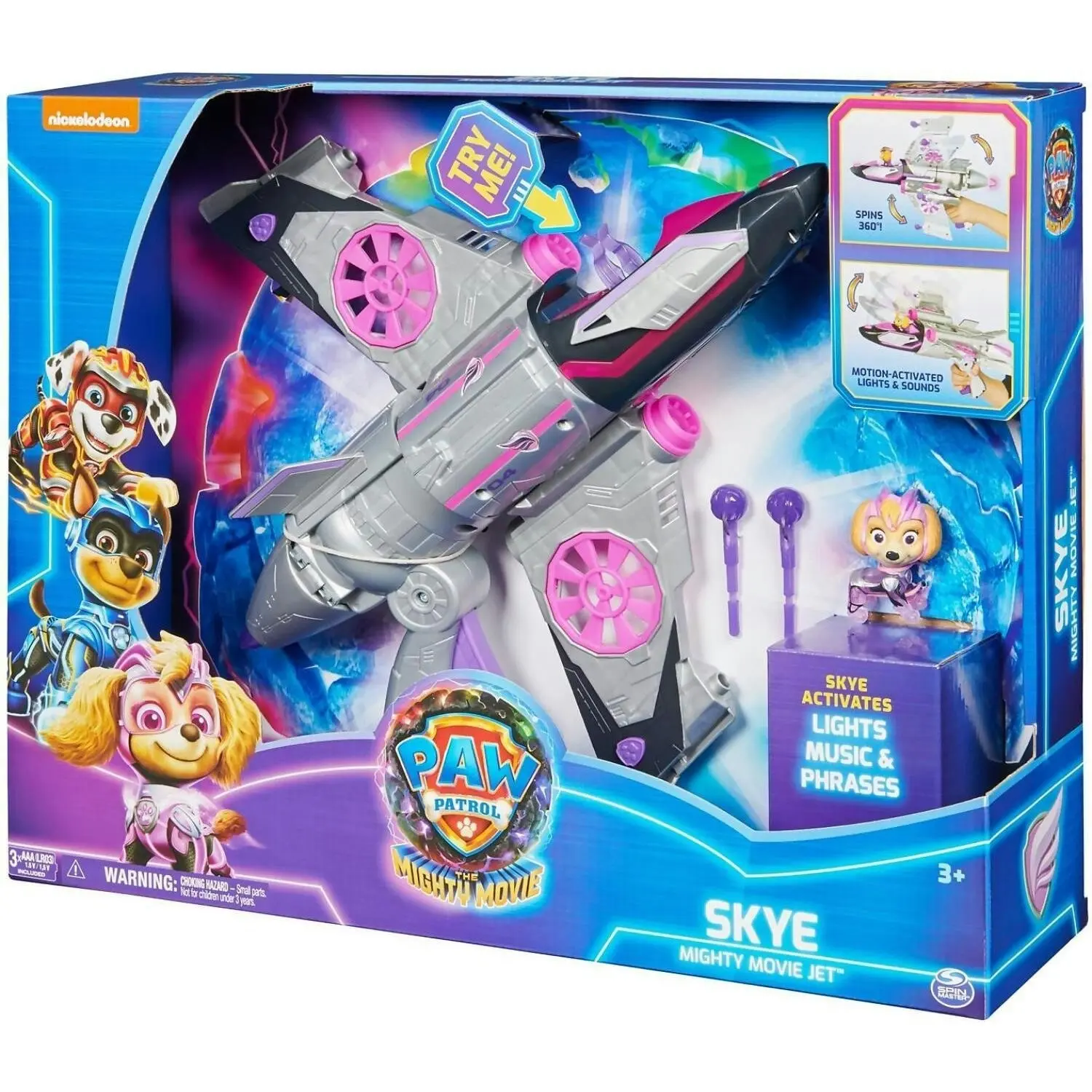 PAW Patrol - The Mighty Movie Transforming Rescue Jet With Skye - Spin Master