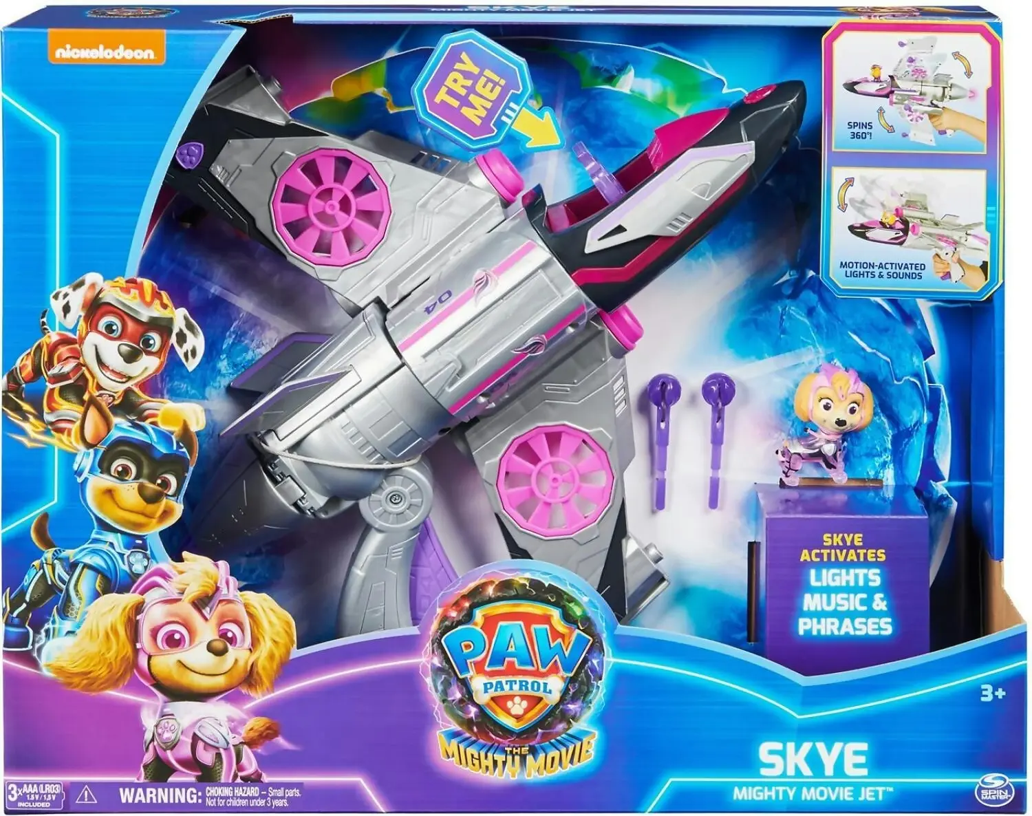 PAW Patrol - The Mighty Movie Transforming Rescue Jet With Skye - Spin Master