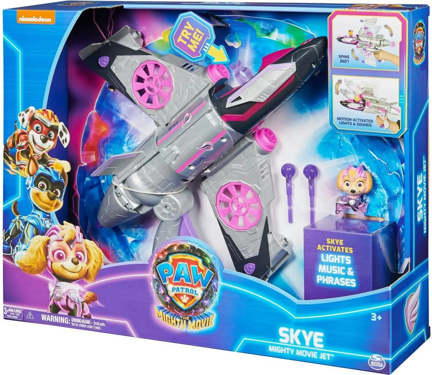 PAW Patrol - The Mighty Movie Transforming Rescue Jet With Skye - Spin Master