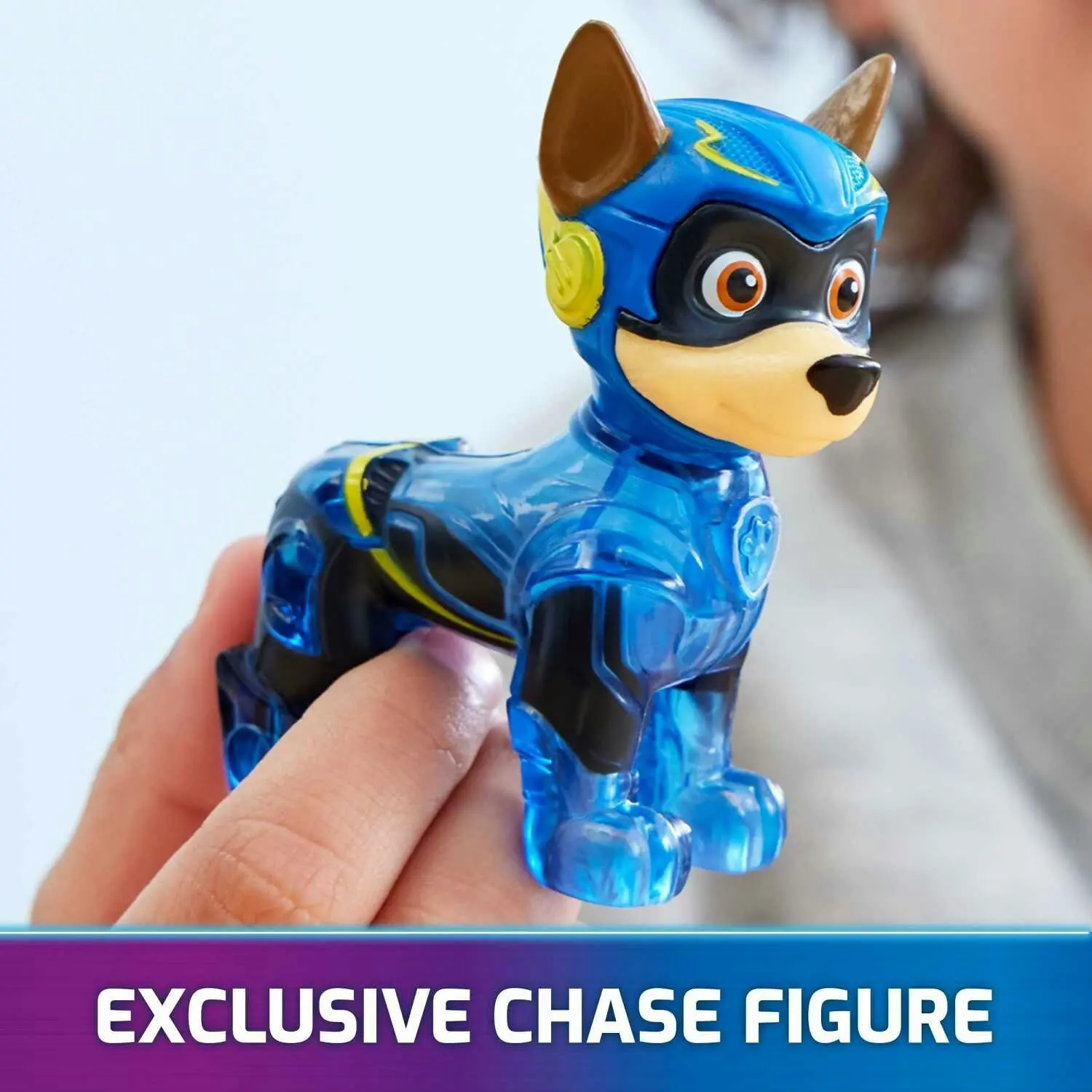 Paw Patrol - The Mighty Movie Chase’s Mighty Transforming Cruiser with Action Figure Lights And Sounds - Spin Master