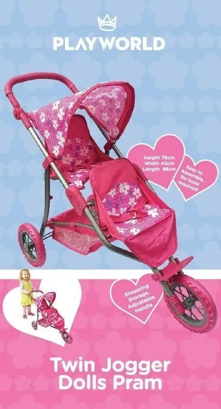 Playworld - Doll Twin Jogger Pink