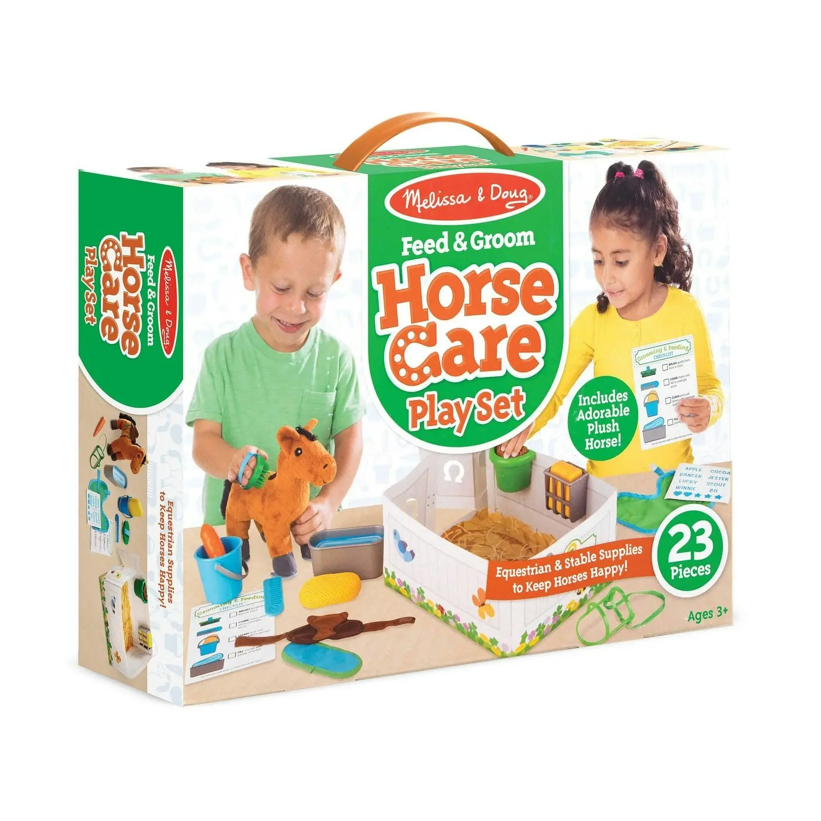 Melissa & Doug - Feed & Groom Horse Care Play Set