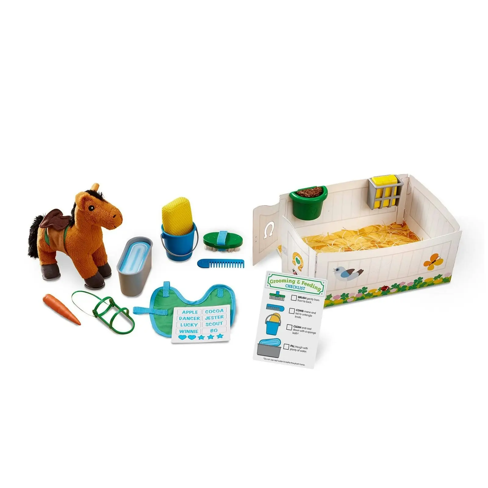 Melissa & Doug - Feed & Groom Horse Care Play Set