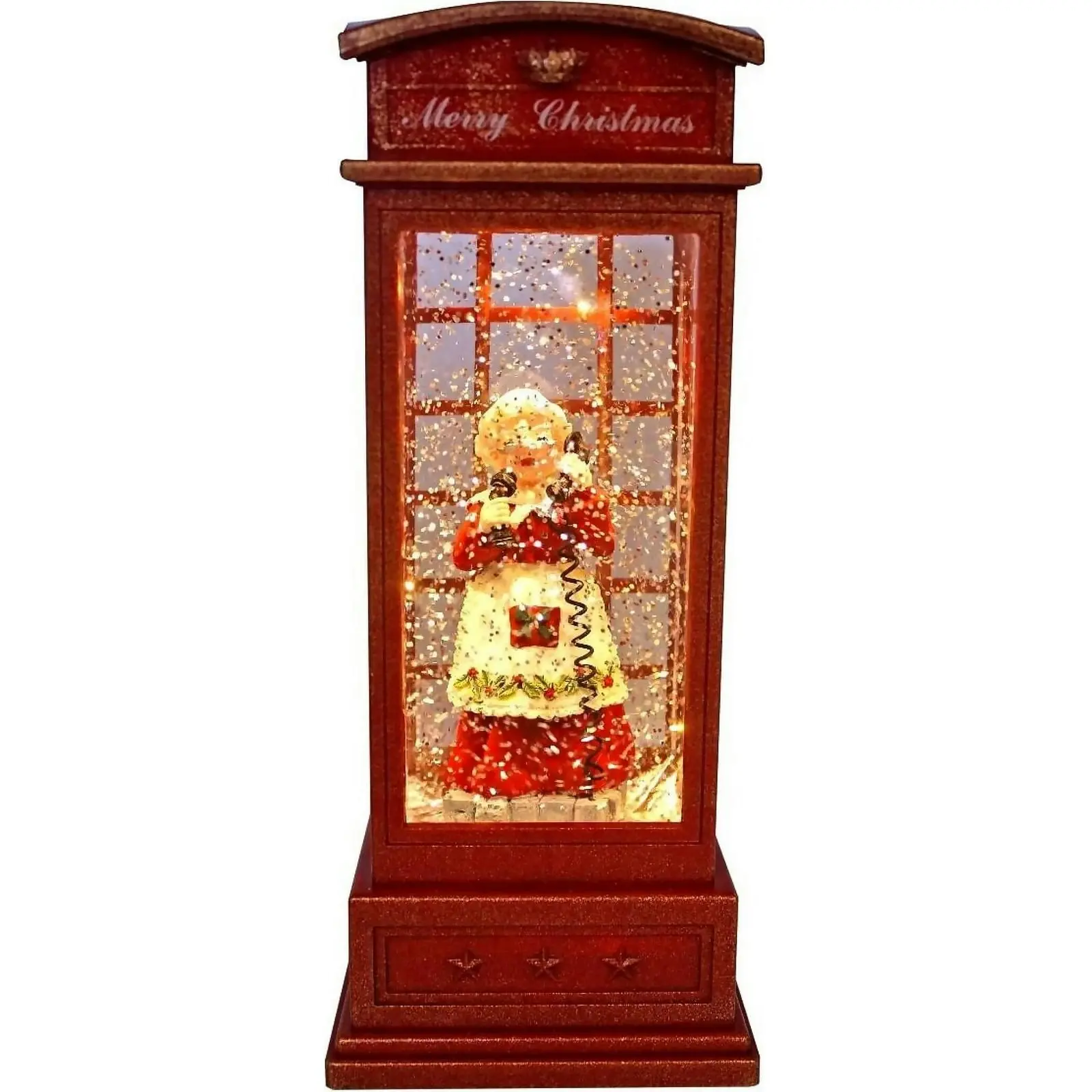 Cotton Candy - Xmas Lantern Telephone Booth Mrs Claus