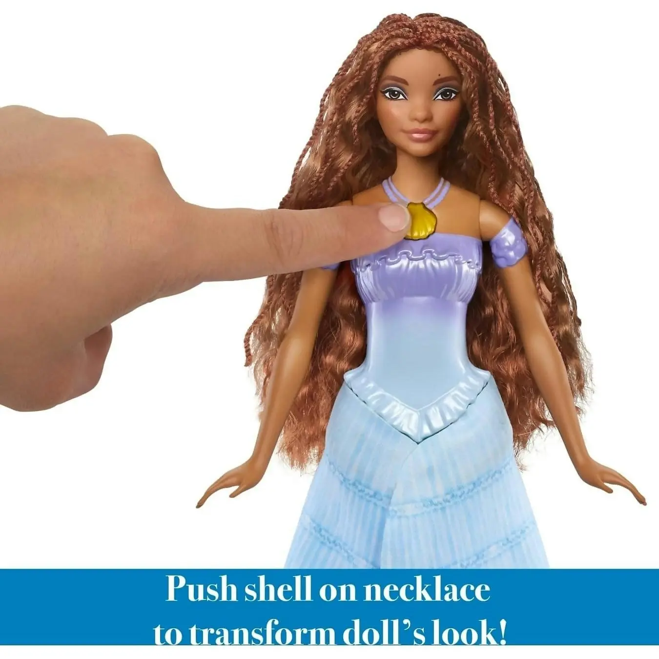 Disney - The Little Mermaid - Transforming Ariel Fashion Doll Switch From Human To Mermaid - Mattel