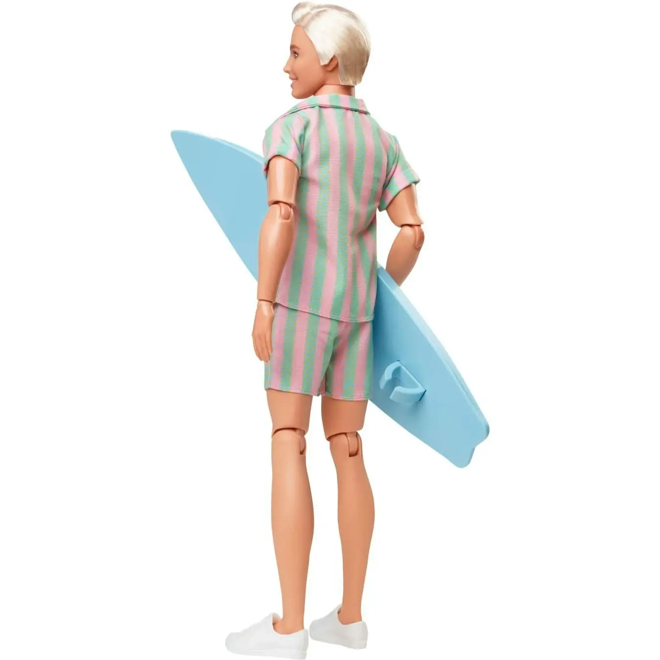 Barbie - Barbie The Movie Ken Doll Wearing Pastel Striped Beach Matching Set - Mattel