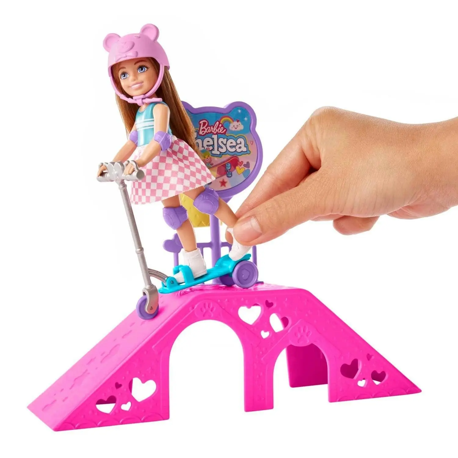 Barbie Chelsea Doll And Accessories Skatepark Playset With 2 Puppies And 15+ Pieces