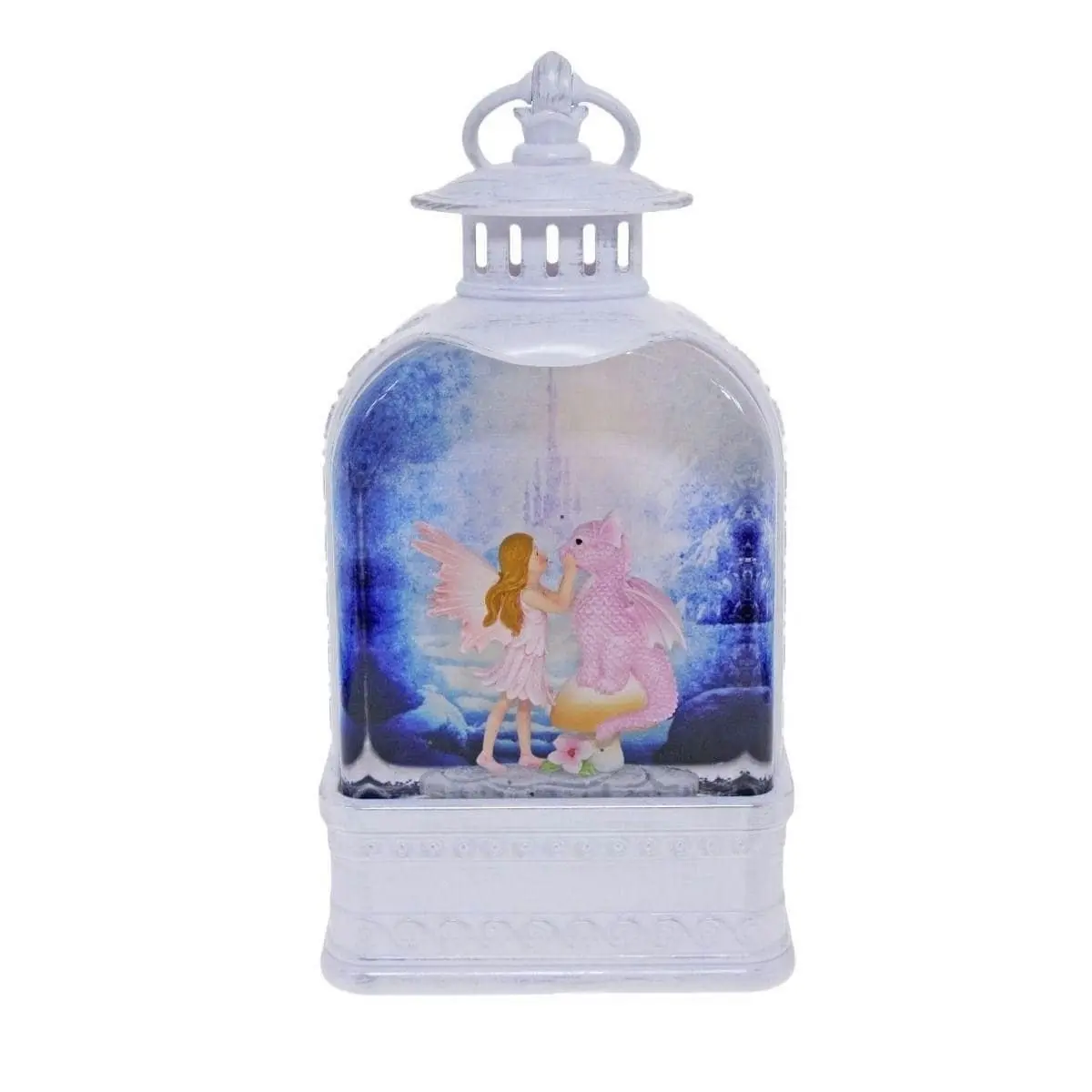 Cotton Candy -  Fairy & Dragon Med Glitter Lantern