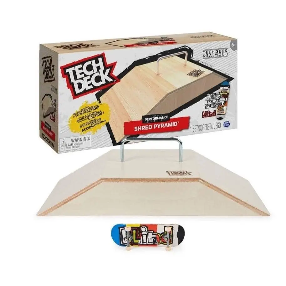 Tech Deck - Wooden Shred Pyramid Ramp