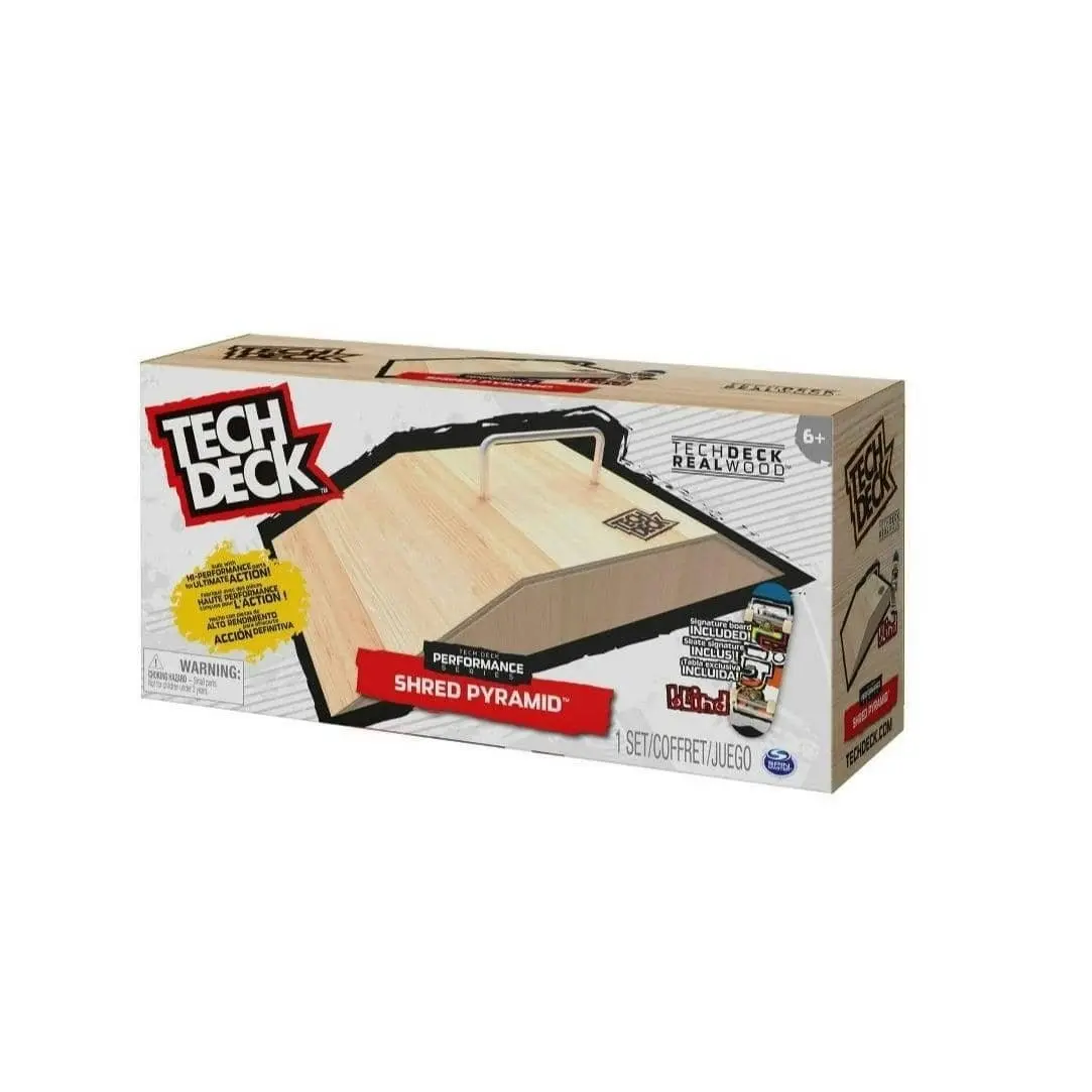 Tech Deck - Wooden Shred Pyramid Ramp