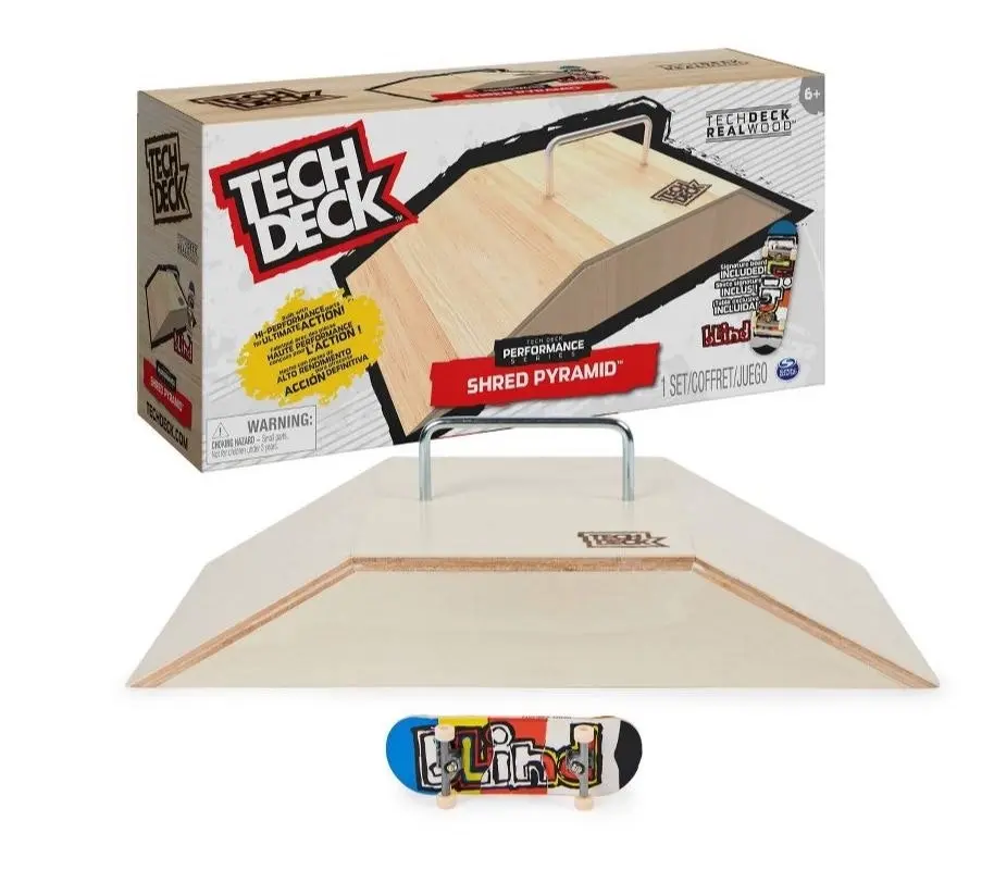 Tech Deck - Wooden Shred Pyramid Ramp