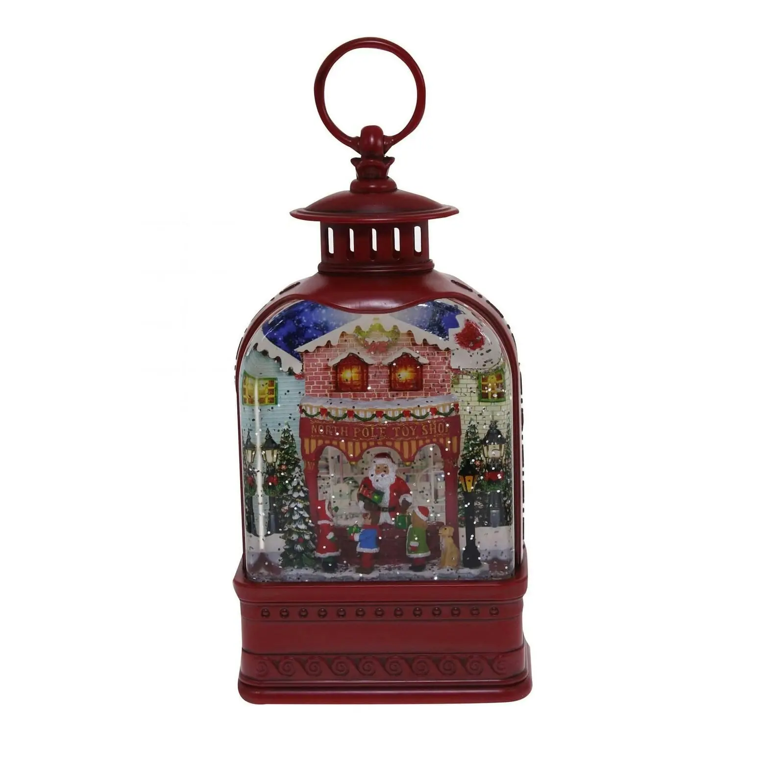 Cotton Candy - Xmas Red Lantern Med Santa