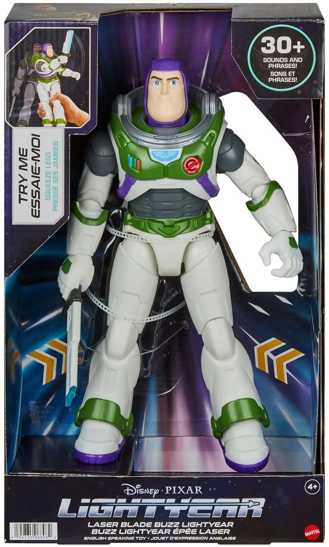 Disney Pixar Lightyear Laser Blade Buzz Lightyear Figure  Mattel