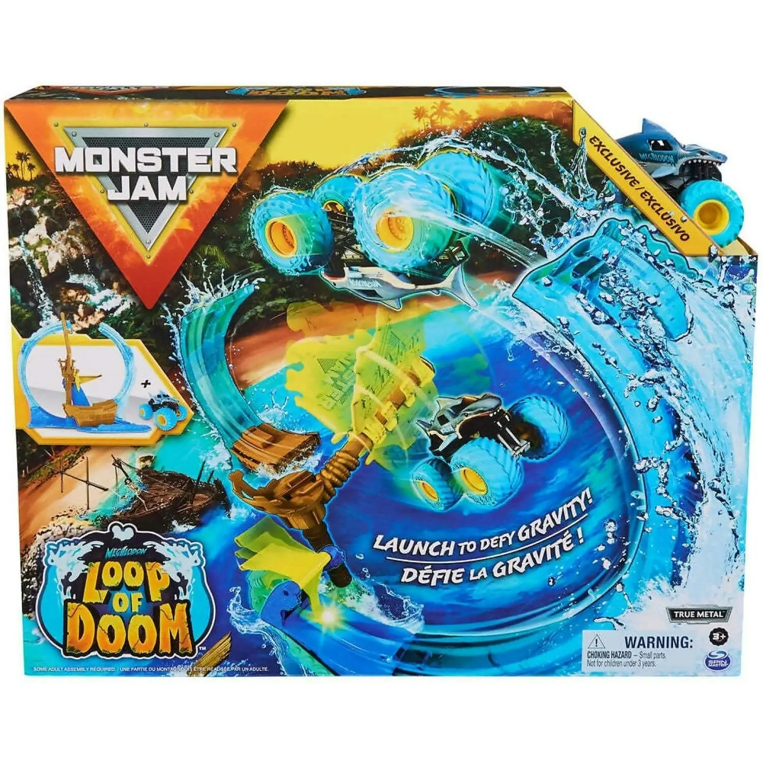 Monster Jam - Megalodon Loop Of Doom Stunt Playset - Spin Master